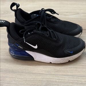 Nike Air 270 Kids Sneakers Black and Blue